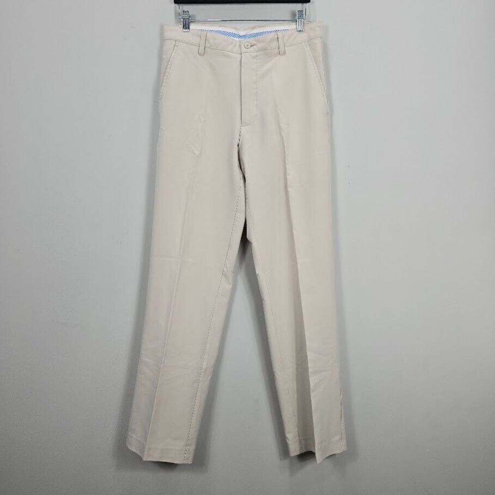 Footjoy Performance Khakis Pants Mens 33x33 Beige Golf Stretch 4 Pocket